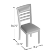 Bowery Hill Transitional Wood 7-piece Dining Set in Weathered Gray