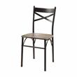 Bowery Hill Transitional Metal 5-Piece Dining Set in Dark Bronze