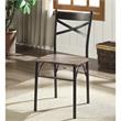 Bowery Hill Transitional Metal 5-Piece Dining Set in Dark Bronze