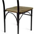 Bowery Hill Transitional Metal 5-Piece Dining Set in Dark Bronze