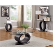 Bowery Hill Contemporary Wood Round End Table in Gray