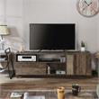 Bowery Hill Rustic Wood Storage 70-Inch TV Stand in Reclaimed Oak
