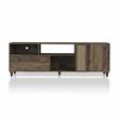 Bowery Hill Rustic Wood Storage 70-Inch TV Stand in Reclaimed Oak