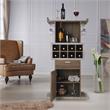 Bowery Hill Modern Wood Multi-Storage Buffet in Chestnut Brown
