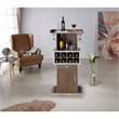 Bowery Hill Modern Wood Multi-Storage Buffet in Chestnut Brown