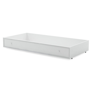 Bowery Hill Transitional Solid Wood/Wood Veneer/MDF Trundle in White