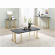 Bowery Hill Contemporary Metal End Table in Black