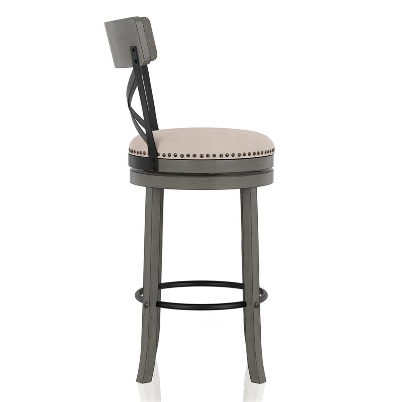 Bowery Hill Farmhouse Wood Swivel 29