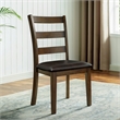 Bowery Hill Transitional Wood 5-Piece Dining Table Set in Walnut