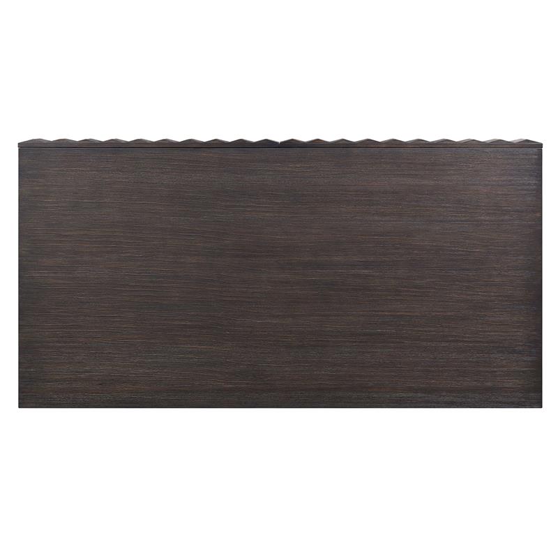 Bowery Hill Transitional Metal 2-Drawer Coffee Table in Walnut