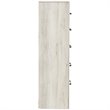 Bowery Hill Modern 5-Drawer Engineered Wood Chest in Wispy Whitewash