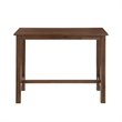 Bowery Hill Contemporary Rubber Wood Table in Chestnut Wire-Brush