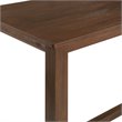 Bowery Hill Contemporary Rubber Wood Table in Chestnut Wire-Brush