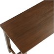 Bowery Hill Contemporary Rubber Wood Table in Chestnut Wire-Brush