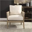 Bowery Hill Contemporary Arm Chair in Off White