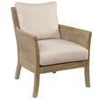 Bowery Hill Contemporary Arm Chair in Off White