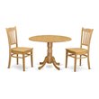 Bowery Hill Traditional Wood Dining Set in Oak
