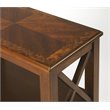 Bowery Hill Wooden Olive Ash Burl Bookcase Rectangular 22