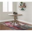 Bowery Hill Transitional Wood Drop Leaf Dining Table in Antique Rustic Brown