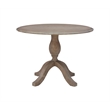 Bowery Hill Transitional Wood Drop Leaf Dining Table in Antique Rustic Brown