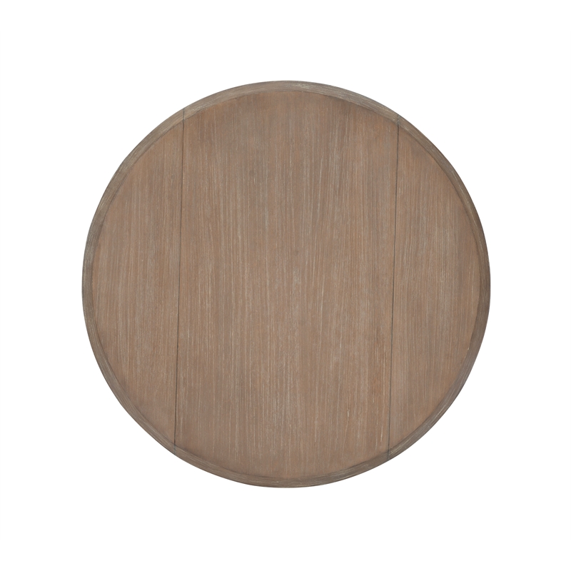 Bowery Hill Transitional Wood Drop Leaf Dining Table in Antique Rustic Brown