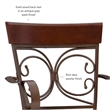 Bowery Hill Metal Bronze Counter Stool Circular Swivel 24