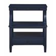 Bowery Hill Transitional Wooden Storage Nightstand in Midnight Blue