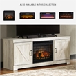 Bowery Hill Metal Electric Infrared LED Fireplace Insert in Black
