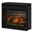 Bowery Hill Metal Electric Infrared LED Fireplace Insert in Black