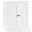 Bowery Hill 2-Door Stackable Modern Wood Pantry in Distressed White