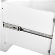 Bowery Hill 2-Piece Modern Wood Entryway Set with Coat Rack Hooks in White