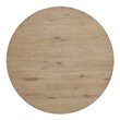 Bowery Hill Modern Farmhouse Round Dining Table in Rustic Brown