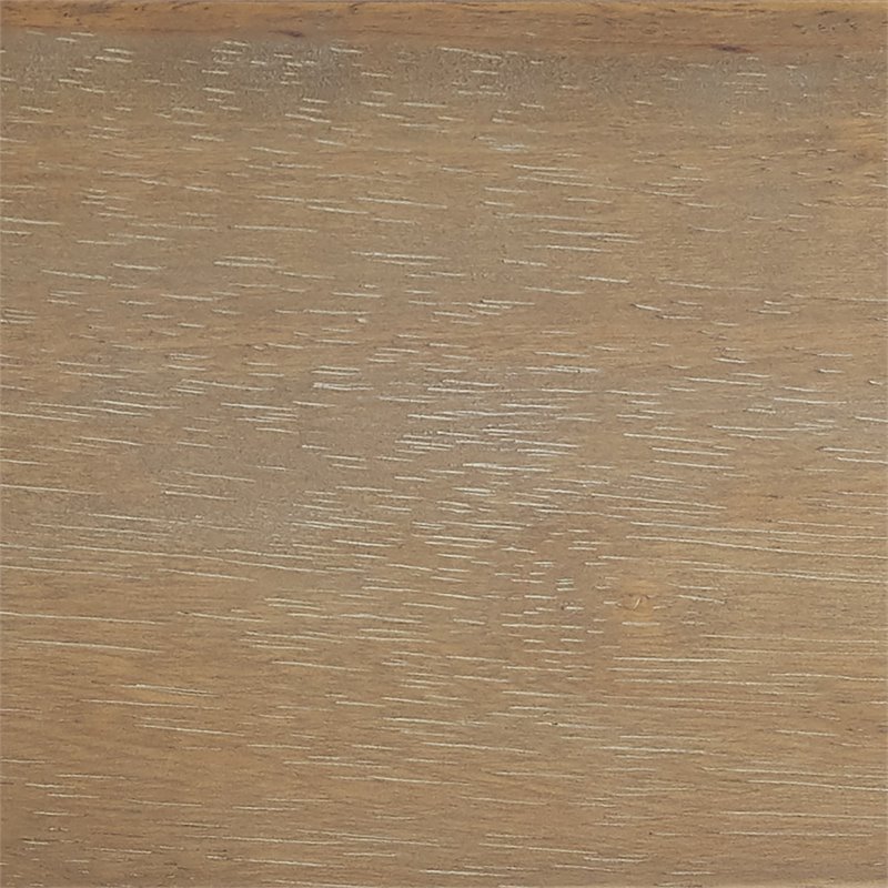 Bowery Hill Modern Farmhouse Round Dining Table in Rustic Brown