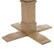 Bowery Hill 5-Piece Round Farmhouse Wood Dining Set in Rustic Brown