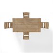 Bowery Hill 5-Piece Wood Farmhouse Dining Set in Rustic Brown