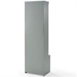Bowery Hill Modern Wood Hall Tree with Drawer in Gray/Chrome