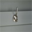 Bowery Hill Modern Wood Hall Tree with Drawer in Gray/Chrome