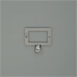 Bowery Hill Modern Wood Hall Tree with Drawer in Gray/Chrome