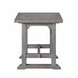 Bowery Hill Transitional Styled Dove End Table in Gray Finish