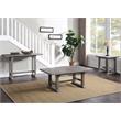 Bowery Hill Transitional Styled Dove End Table in Gray Finish