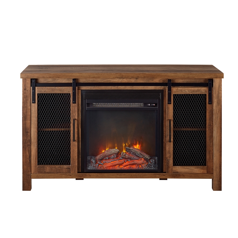 Bowery Hill Farmhouse Wood TV Stand for TVs up to 48