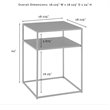 Bowery Hill 3-Piece Modern Metal Coffee Table Set in Matte Black