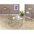 Bowery Hill Contemporary styled Metal End Table in Chrome Finish