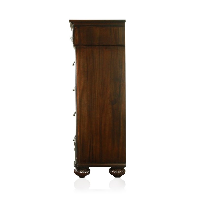 Bowery Hill Solid Wood Dark Walnut Chest Rectangular 51.13