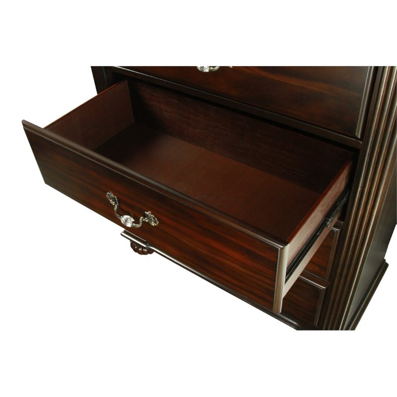 Bowery Hill Solid Wood Dark Walnut Chest Rectangular 51.13