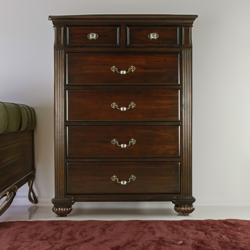 Bowery Hill Solid Wood Dark Walnut Chest Rectangular 51.13