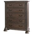 Bowery Hill Solid Wood Rustic Natural Tone Chest Rectangular Felt-Lined Drawer 53.63
