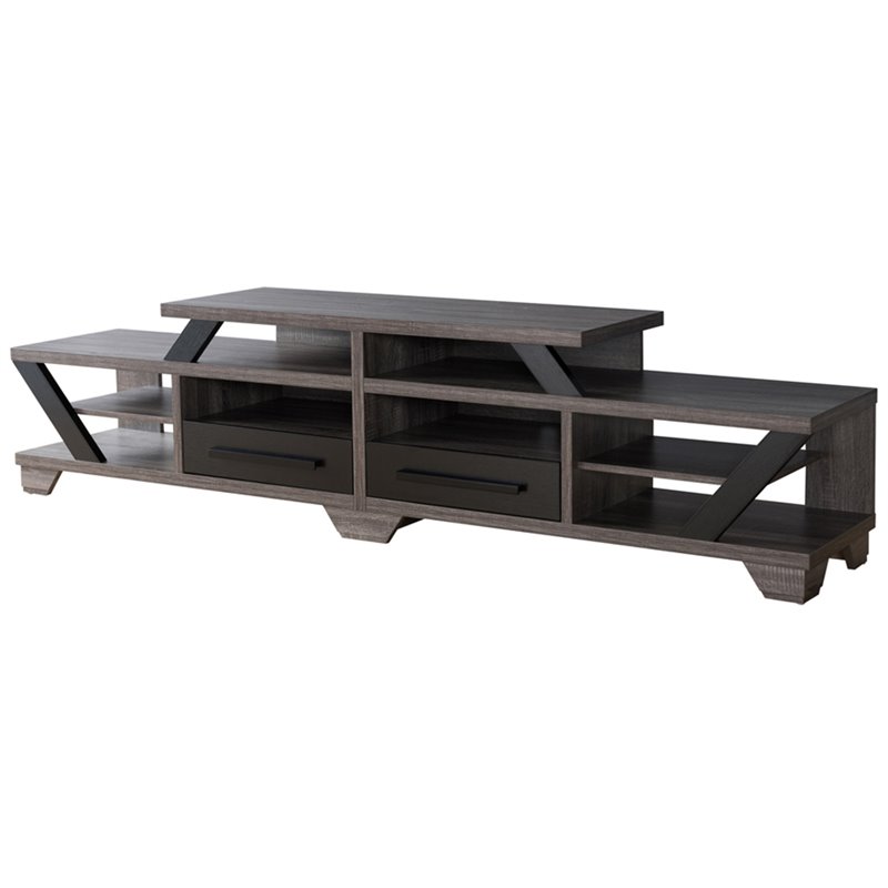 Bowery Hill Transitional Wood TV Stand for TVs up to 82