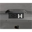 Bowery Hill 3-Drawer Transitional Solid Wood Nightstand in Gray