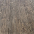 Bowery Hill Rustic Wood Round Tufted Coffee Table in Antique Oak